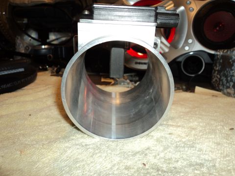 2004 Mercury Grand Marquis - Throttle body and MAF sensor assembly, likely an aftermarket performance part.