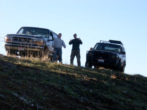 1995 Ford Bronco - Made it up the hill, a bit slick though. Good fun, great friends