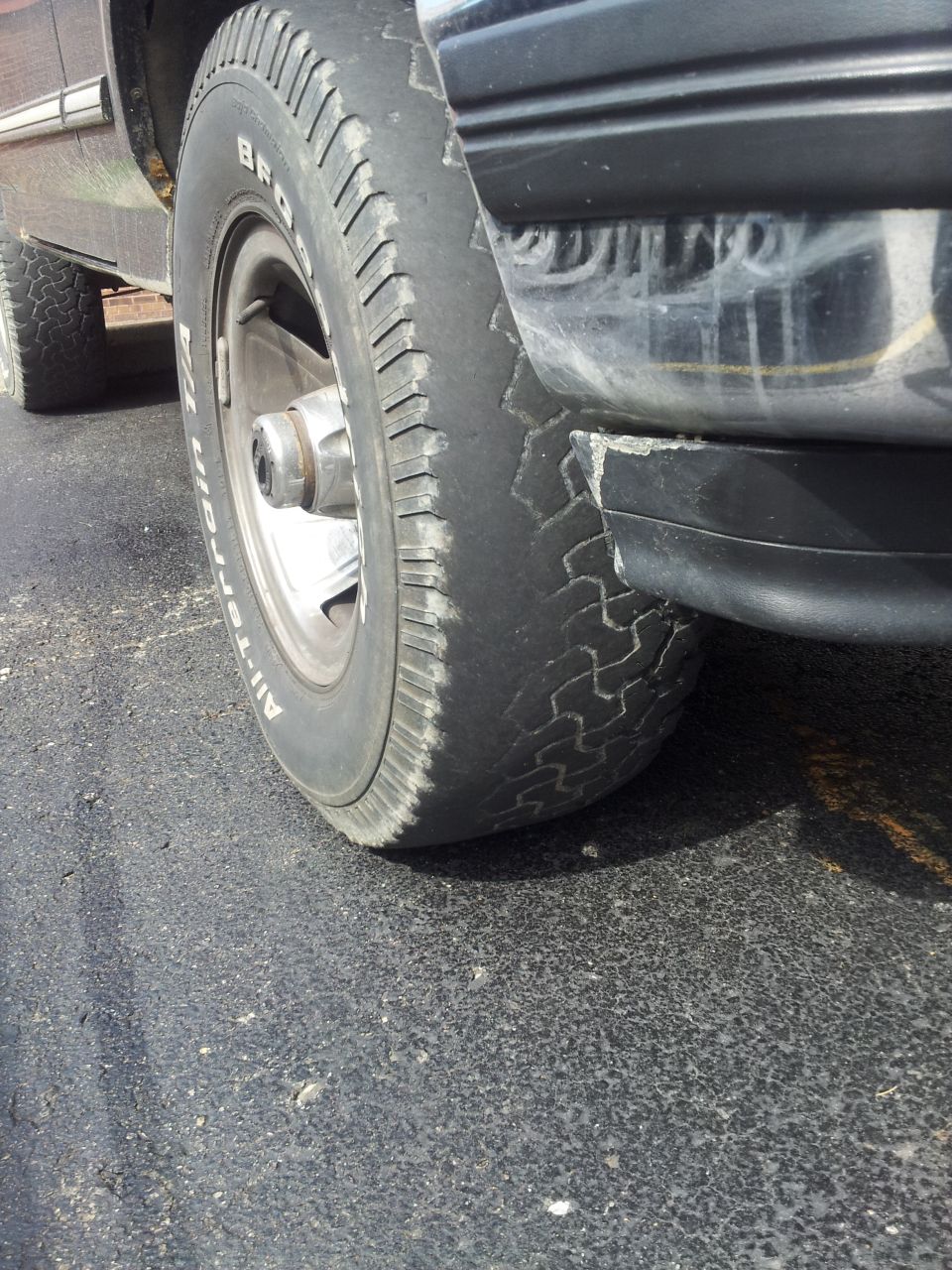 Tired, bald 31x10.50 BFG All-Terrains.