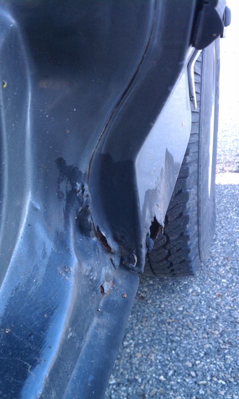 1990 Ford Bronco - My not so bad rear door pillar 2