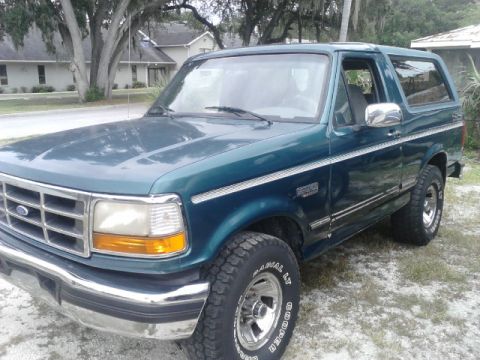 1996 Ford Bronco - This 1996 Ford Bronco is shown from the front three-quarter view.