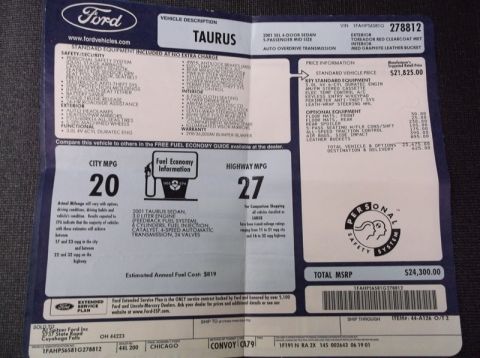 2001 Ford Taurus photo